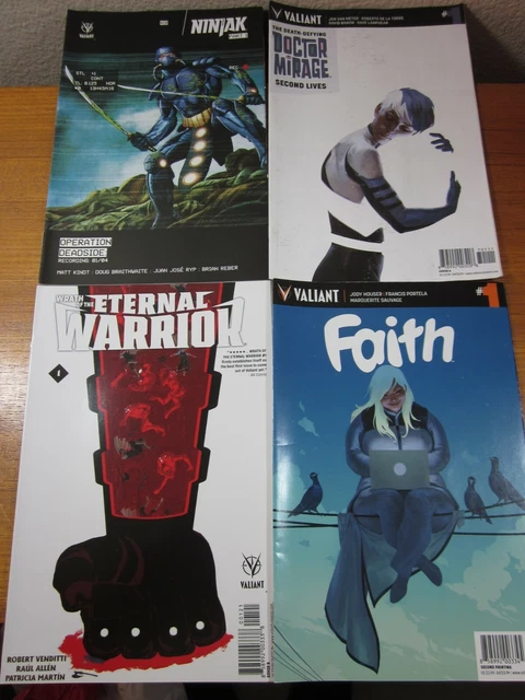 Valiant Comics #1  Dr Mirage Ninjak Eternal Warrior Faith *Lot Of 4*  Great Cond