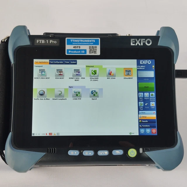 EXFO FTB-1 PRO w/ FTB-880v2 NetBlazer RFC 2544 EtherSAM/Bert Ethernet ...