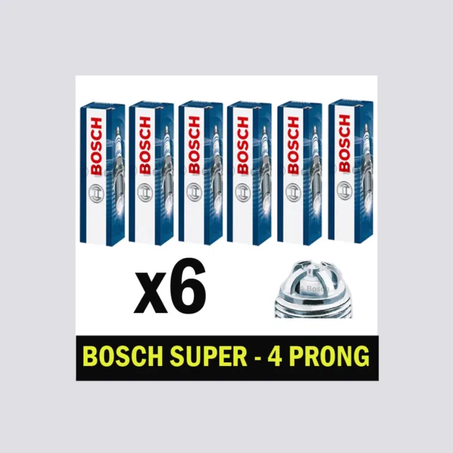 6x Bosch Super Spark Plugs for BMW E36 2.5 CHOICE1/3 323 323i 325i M50 M52