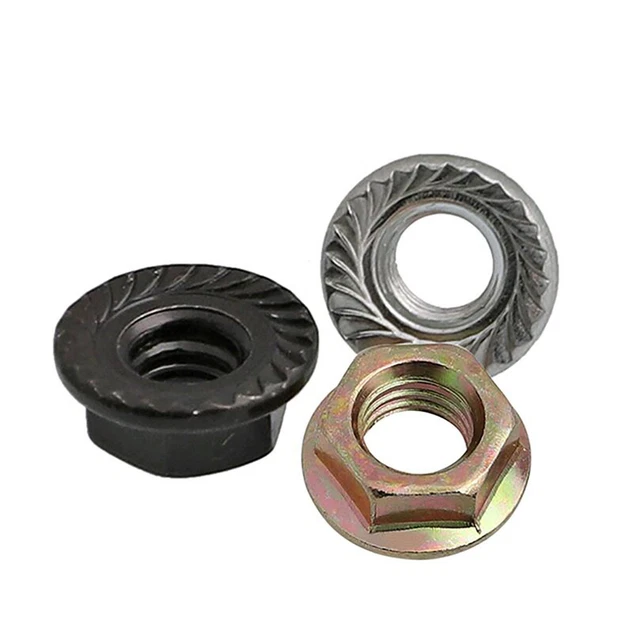 500 M6-1.0 Metric Serrated Chicago Mall Hex Flange 6 DIN Class 6923 Nuts 10