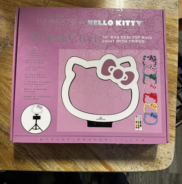 Impressions for Hello Kitty SUPER CUTE 10” RGB Desktop Ring Light with Tripod