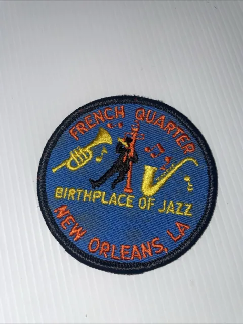 Vintage Bourbon Street Patch New Orleans Birthplace Of Jazz