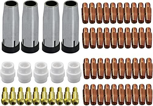 24KD MB24 Contact Tip .035" Conical Gas Nozzle Tip Holder Welding Torch 59pcs