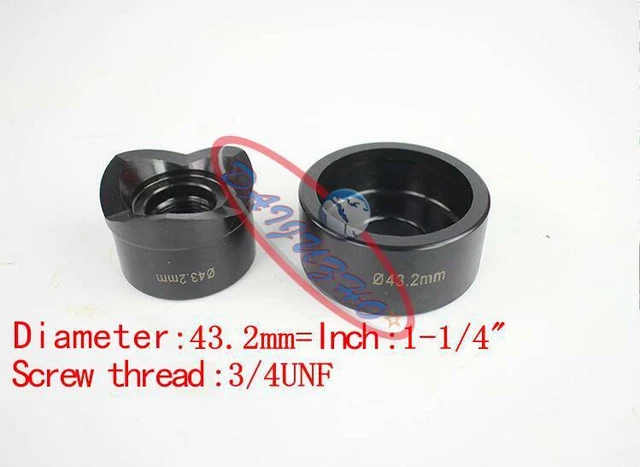 1PCS 43.2mm Hole Tool molds For TPA-8 Hydraulic Knockout Punch Driver