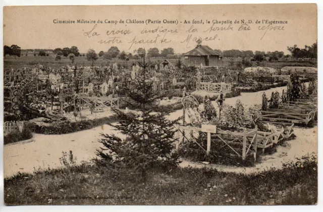 CHALONS SUR MARNE - Marne - CPA 51 - Vie Militaire Au camp - cimetiere militaire