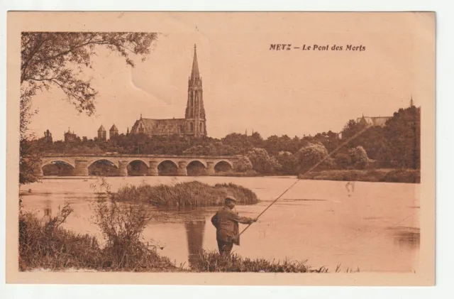 METZ - Moselle - CPA 57 - bridges - a sinner at the Pont des Morts -