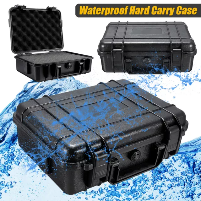 420mm Waterproof Hard Carry Case Tool Camera Storage Box Portable With Foam HOT