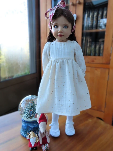 Tenue De Pluie Vintage Pour Poupée 55 Cm - Imperméable + Chapeau - Caprice