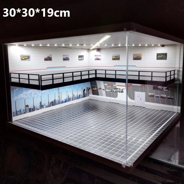 Vetrina Espositiva Per Modellini Auto 1/64 – Parcheggio Simulato Antipolvere, In PP, Per Collezione E Scrivania