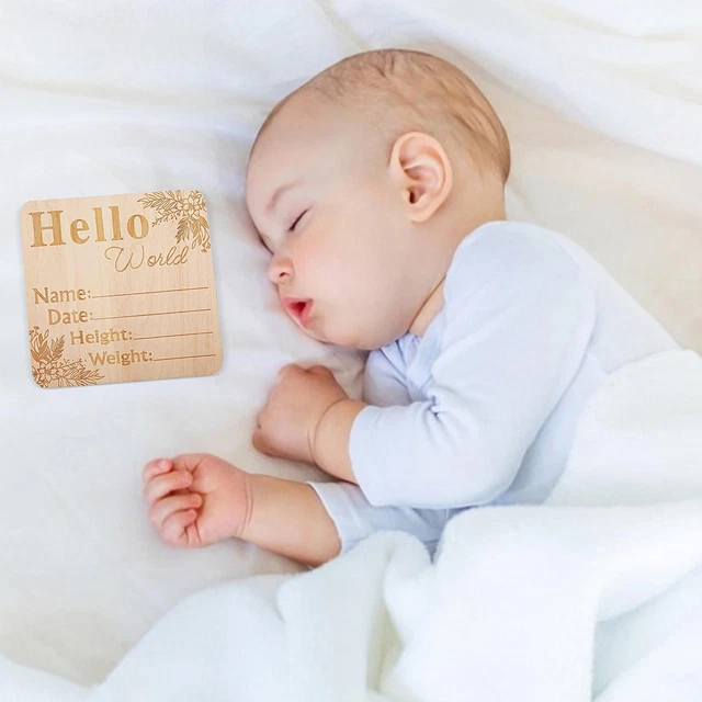 Wooden Baby Announcement Sign Wooden Baby Announcement Sign Birth Sweetie