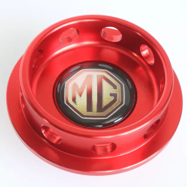 MG 6 1.8 Oil Filler Cap Red Anodised Billet Aluminium MG6 SAIC Kavachi Engine