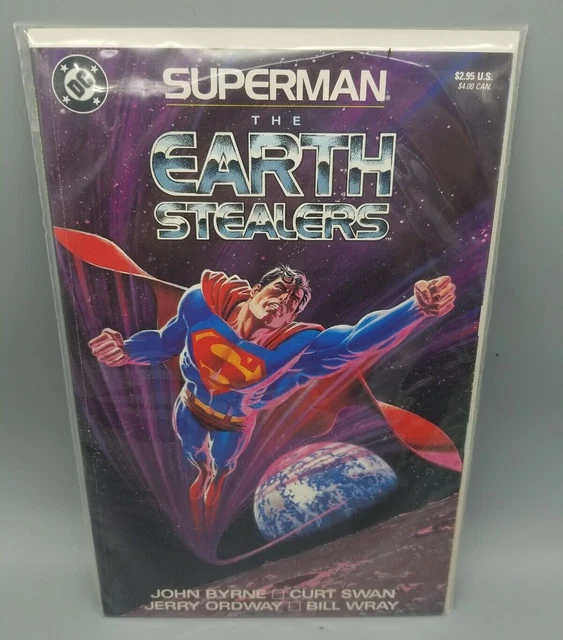 Superman: The Earth Stealers ( DC Comics 1988) Graphic Novel JOHN BYRNE TPB