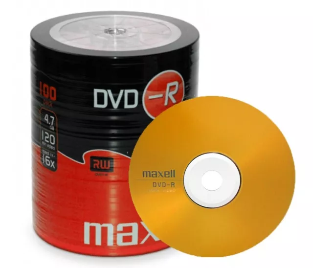 MAXELL DVD-R 5/10/20/30/40 PACK BLANK DISCS RECORDABLE DVD 16x 4.7GB 120 MINS PC