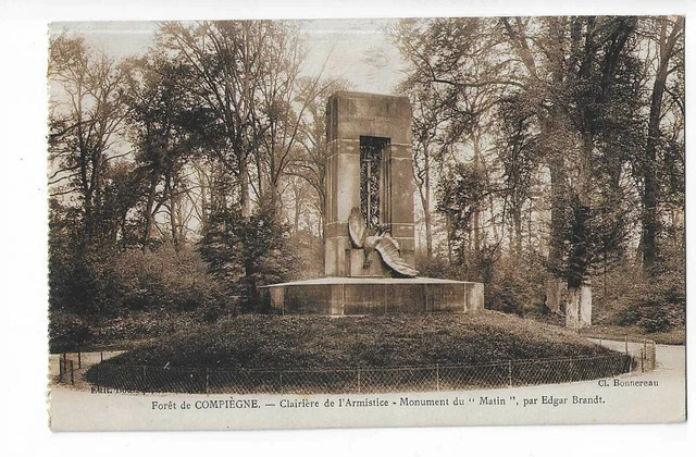 60  Foret De Compiegne  Clairiere De L Armistice  Monument Du Matin