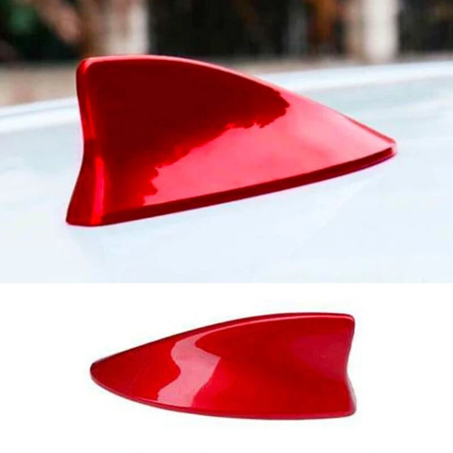 For Mitsubishi Lancer Evo 2008-2017 Red Shark Fin Antenna Aerial Cover Trim 1PCS