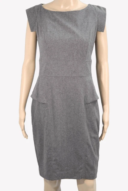 French Connection Robe Femmes Gr. 38 (Royaume-Uni 12) Gris Shiftkleid Robe M