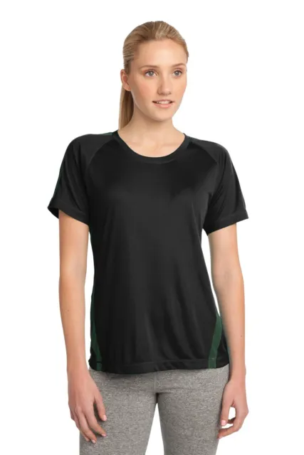 DISCONTINUED Sport-Tek Ladies Colorblock PosiCharge Competitor Tee LST351