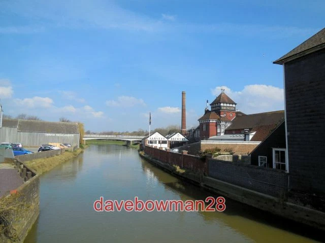 Photo  River Ouse Lewes Near To Harveys Brewery 2016