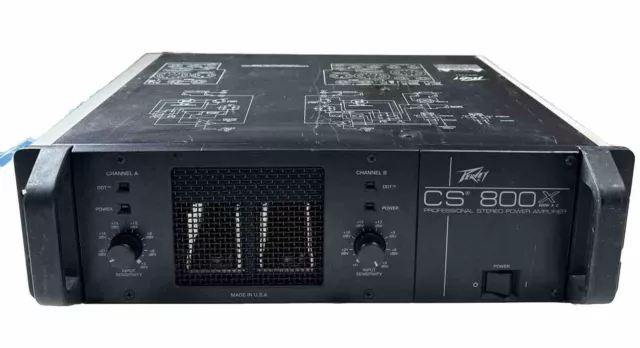 Peavey CS 800X 1200 watt Professional Stereo Power Amplifier Tested Ships FREE