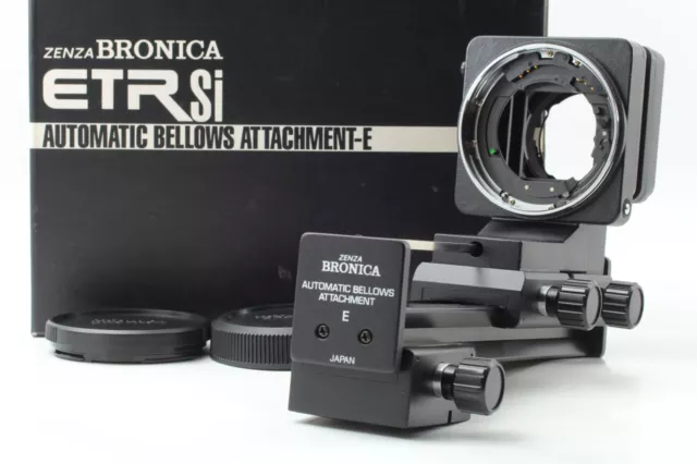 【 N MINT+++ in BOX 】 Zenza Bronica ETR Si Automatic Bellows Attachment E JAPAN