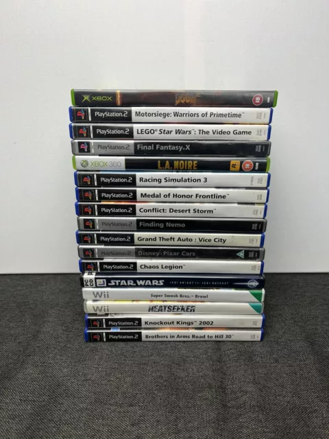 Video Game Joblot Bundle Xbox PS2 Wii Nintendo PlayStation Microsoft