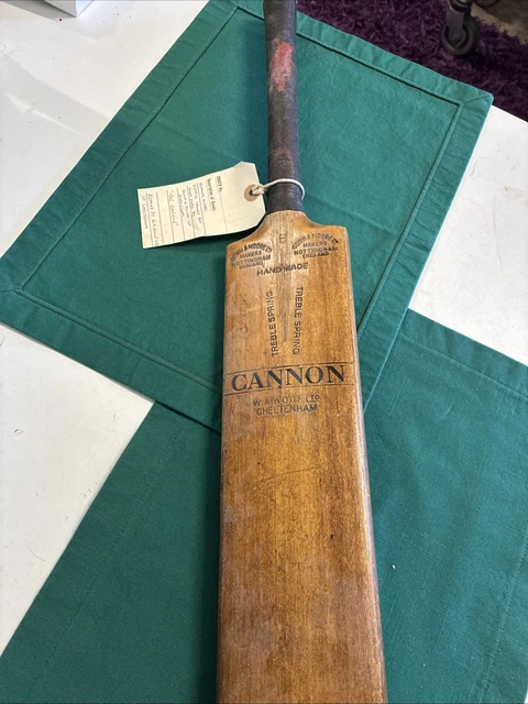 VINTAGE CRICKET BAT Handmade by Gunn & Moore Nottingham The Cannon