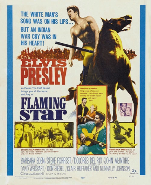 FLAMING STAR ELVIS Presley movie poster print $6.49 - PicClick