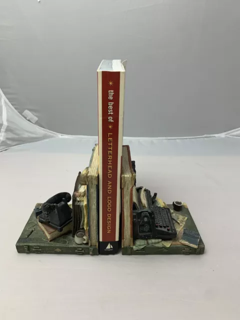 Vintage Desktop Sculpture Bookend Pair