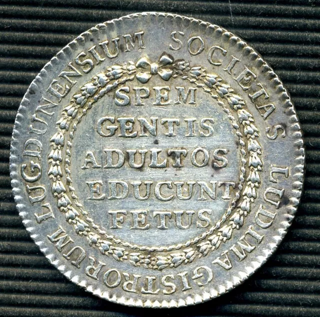 Jeton jeu argent - Lyon - Louis XVI - Diamètre 29 mm