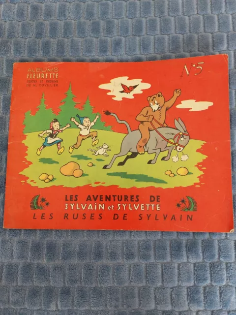 Lot de 2 livres anciens de la collection Sylvain et Sylvette