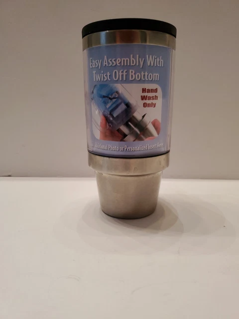 Insulated Stainless Steel Travel Coffee Mug Photo Cup 16 oz