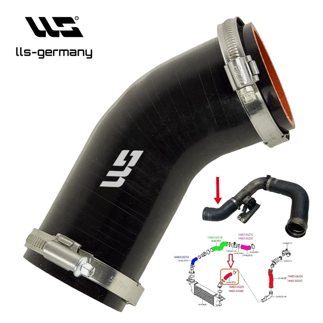 thumbnail interactive-video image 1 of 2x Turbo Charging Air Hose Kit For Nissan Navara V6 2.5 DCi - OE 144635X21B 1 of 4