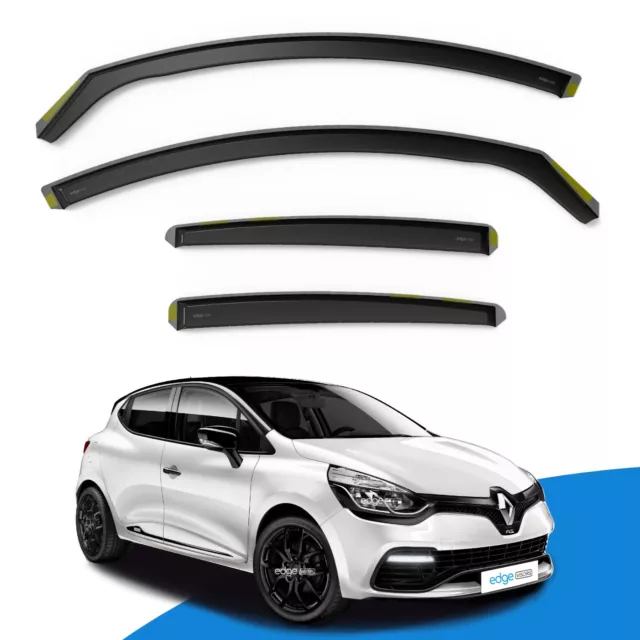 Renault Clio MK4 2012-2019 5 Door Hatchback Wind Deflectors 4pc Edgevisors