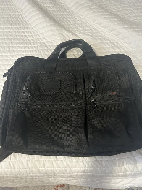 tumi alpha bravo messenger computer bag expandable