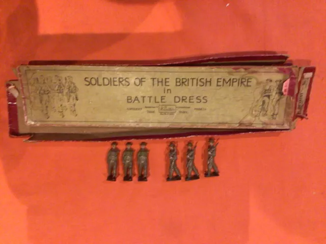 vintage britains lead toy soldiers. “Soldiers Of The British Empire” No 1858