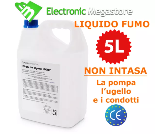 LIQUIDO FUMO DISCOTECA DENSITA' STANDARD LIQUIDO PER MACCHINA DEL FUMO 5 LITRi