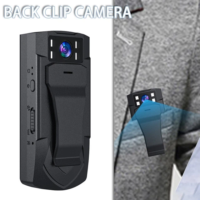 Mini grabadora de video 1080P cuerpo cámara clip posterior gran angular visión nocturna r