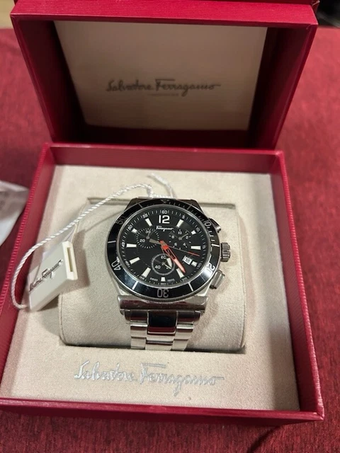 SALVATORE FERRAGAMO 1898 Chronograph Swiss Watch FFJ020017 649.00 PicClick