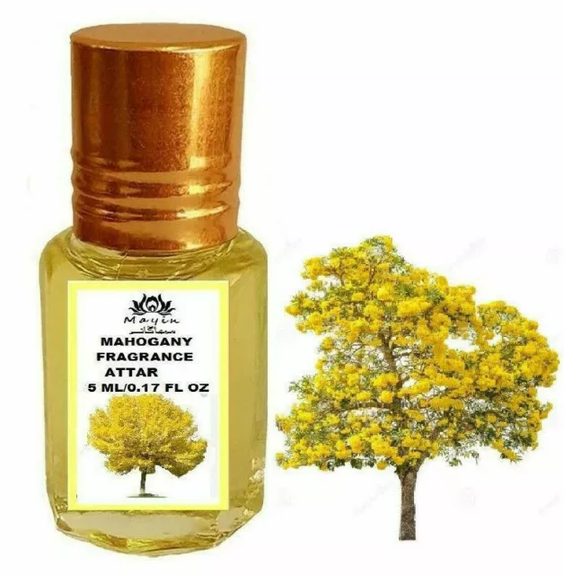 Perfume de caoba Mayin Attar para hombre y mujer 5 ml
