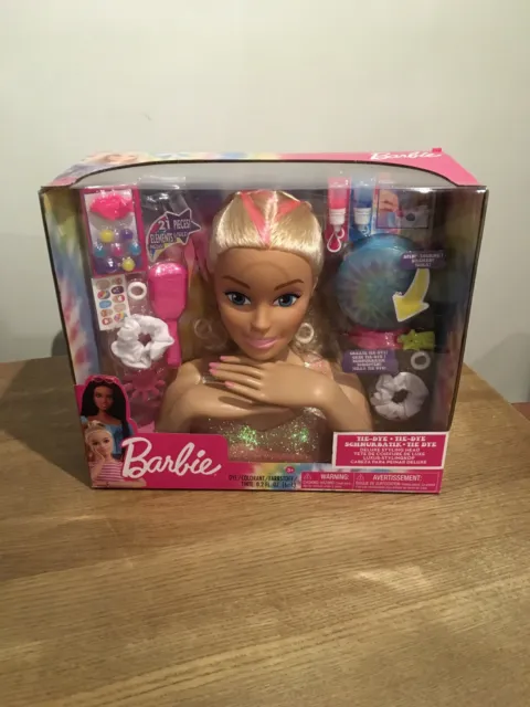 Barbie tie-dye deluxe styling head brand new in box toy beauty hair Christmas