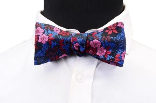 Bow tie Self Pre-Tied Cotton/ Silky Adjustable Paisley Tartan Dot Mens Party tie