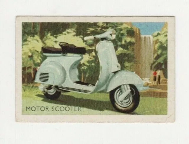 Australian Transport Trade card: #258 Auto Vespa Motor Scooter 1960s