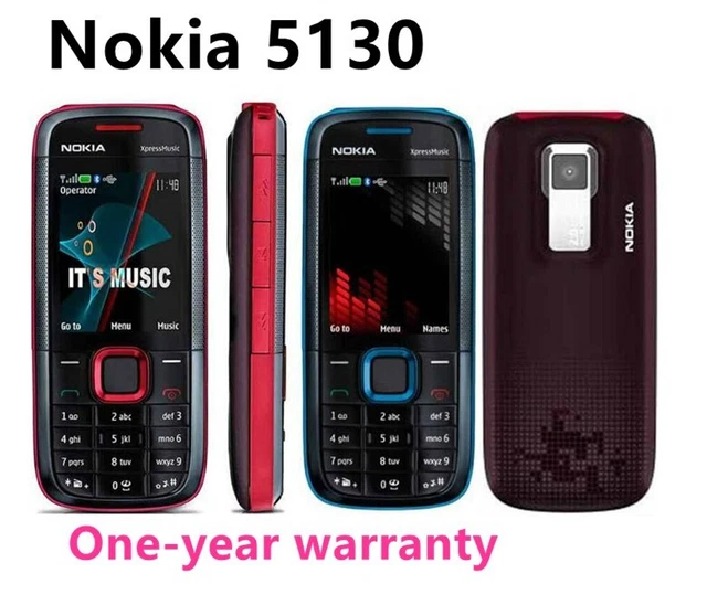 Unlocked Original Nokia 5130 XpressMusic Quadband Bluetooth 2MP Mobile Bar Phone