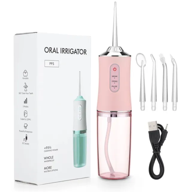 Irrigateur Buccal, Jet Dentaire Portable, Rechargeable Par USB, Jet Dentaire, CU