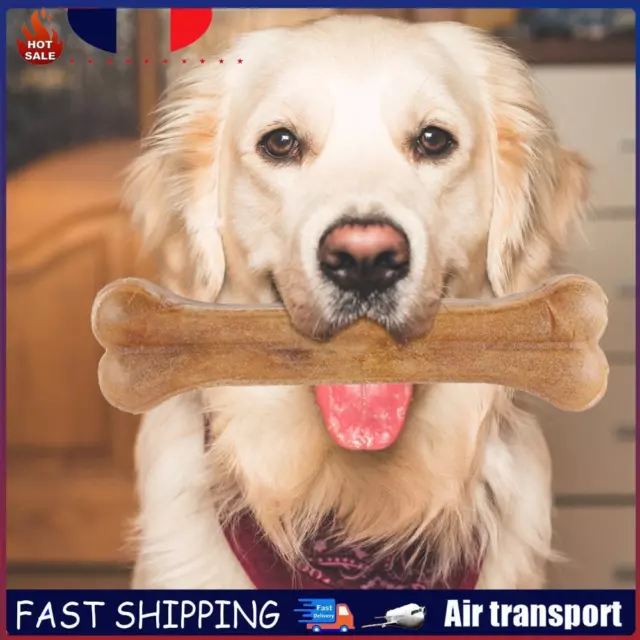 8 Inch Cowhide Bone Pet Chew Bone Puppy Teething Toys for Small Medium Large Dog