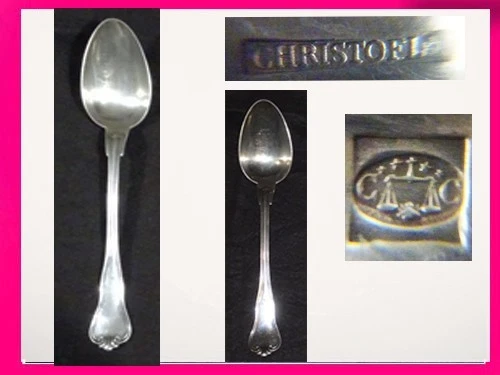 Cuillère à Ragoût Ancienne Christofle Modèle Chinon - Service Argenté