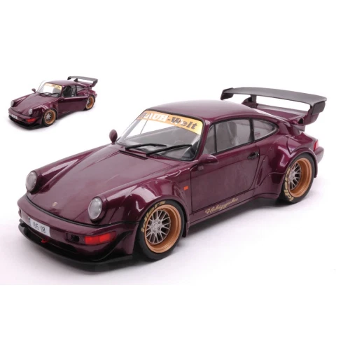 Solido Porsche 964 RWB Hekigyoku 2022 – Miniature De Collection 1/18 En Métal Violet