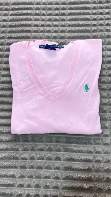 Ralph Lauren  Jersey  de pico color rosa, en pefecto estado Talla M