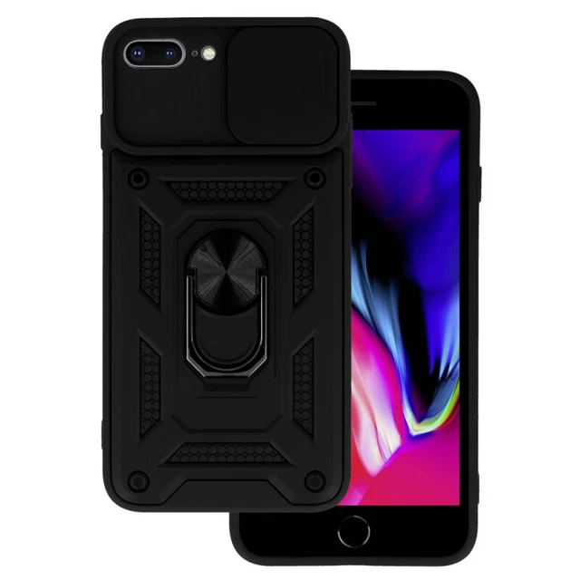 Coque Housse iPhone 7 PLUS / 8 PLUS Avec Support Bague Métallique Cache Caméra
