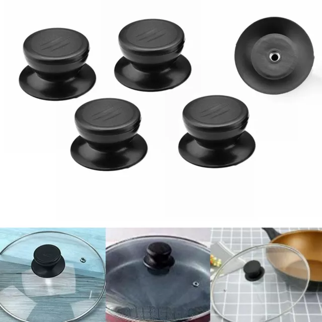 5Pcs Kitchen Cooking Pot Pan Lids Replacement Knob Lifting Handle Saucepan Lid